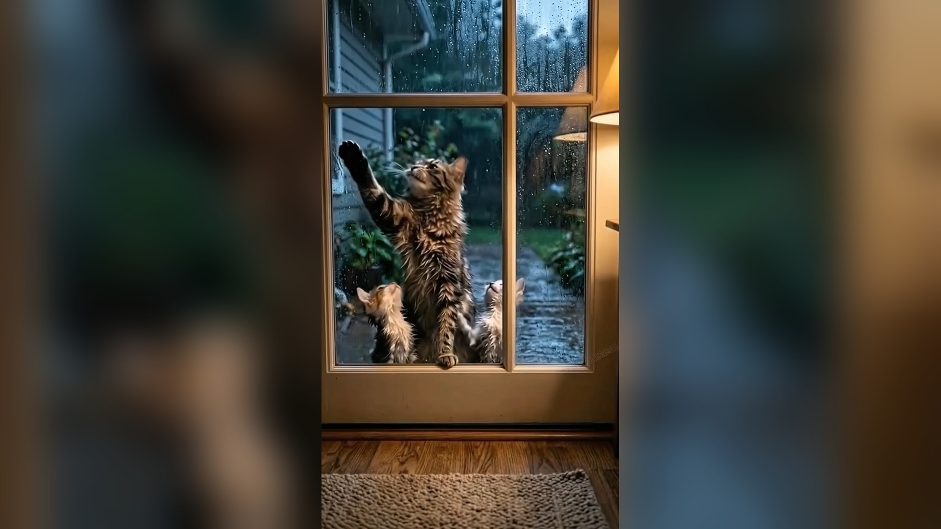 D2705021_Hero Mother Cat Saves Kittens Flood #MotherCat #HeroCat #FloodRescue #KittenRescue #AnimalRescue #Heartwarming #SaveAni