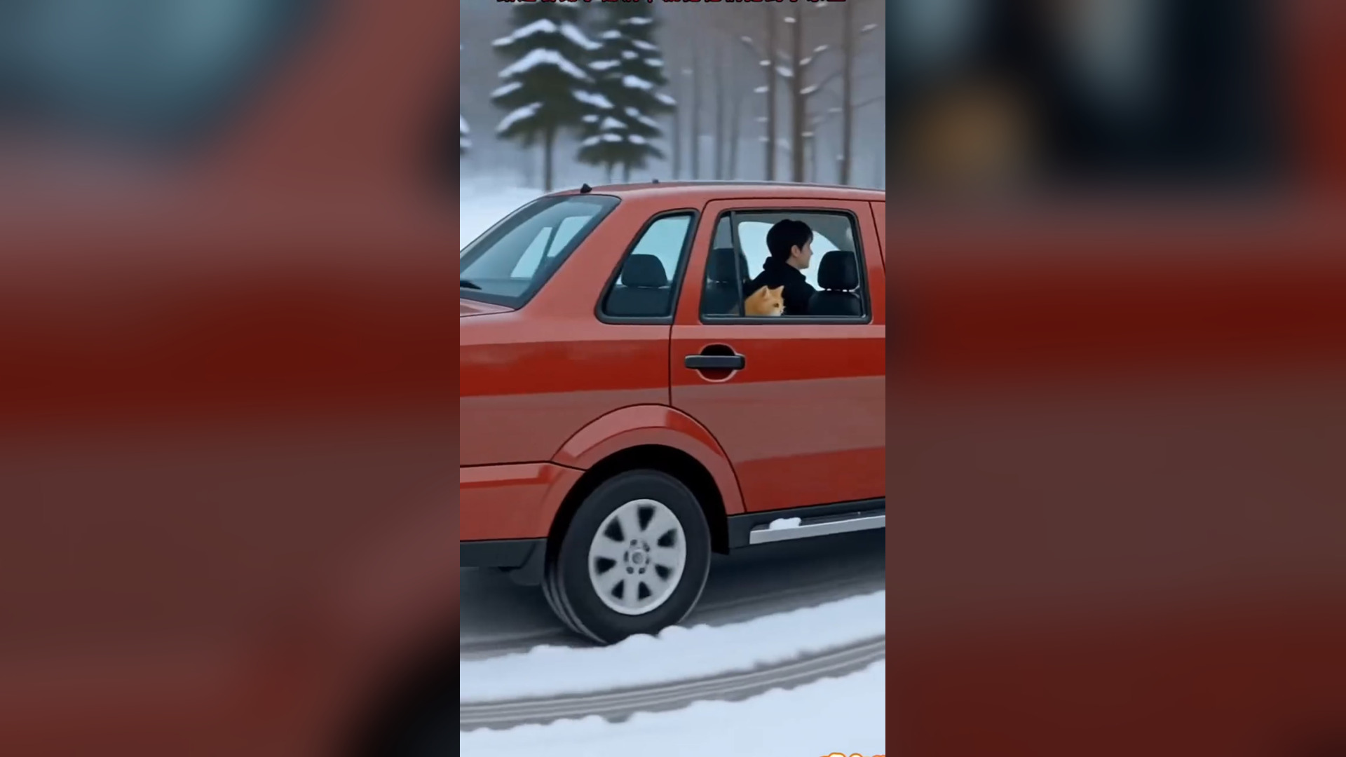 D2705032_Man Rescues Freezing Cats Snowy Road Heartwarming Animal Rescue #CatRescue #AnimalRescue #WinterRescue #KindnessMatters