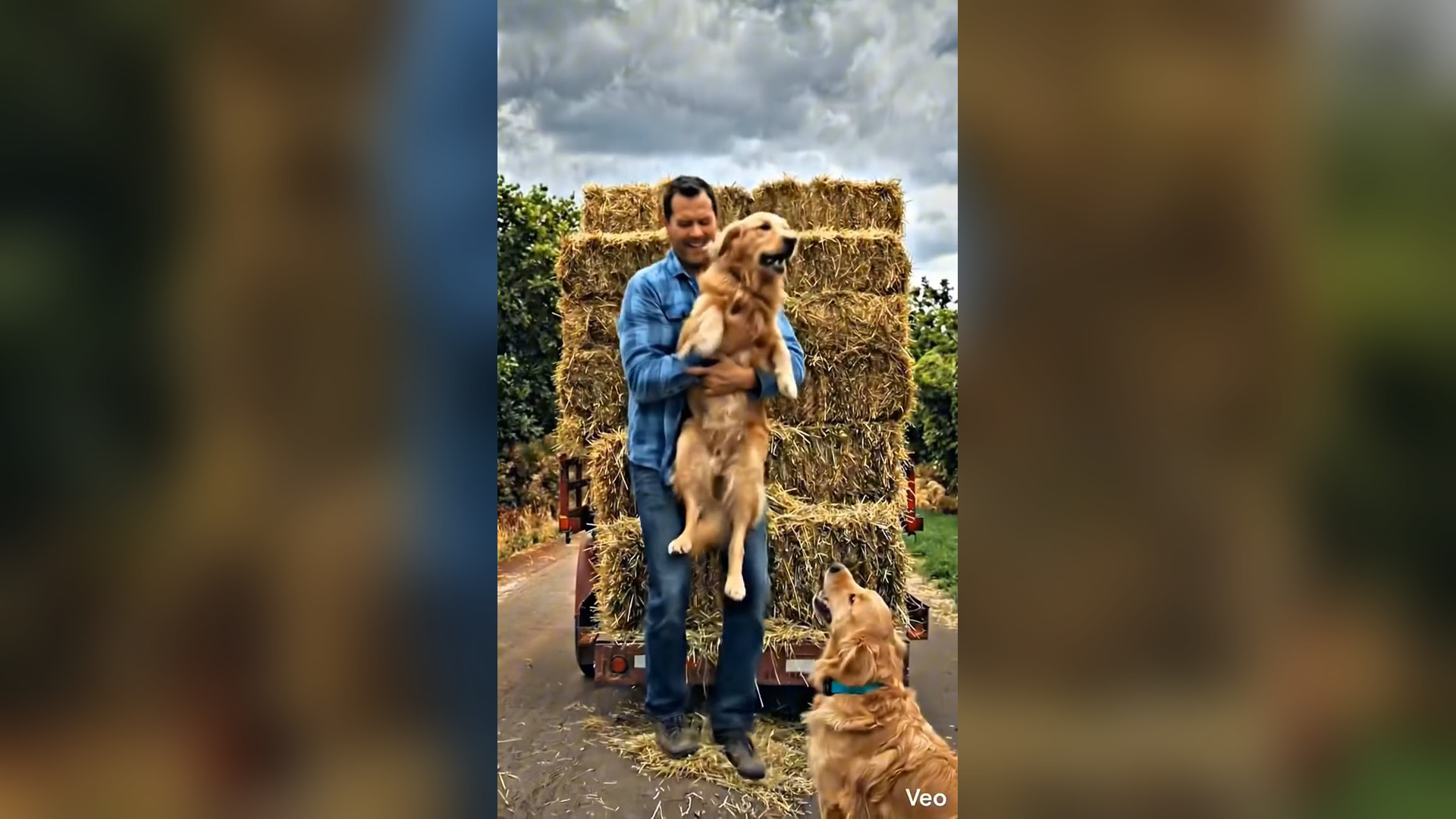 D0706001_Loyal Dog Who Chased Hay Truck to Find His Owner #dog #loyaldog #goldenretriever #dogstory #animalstory #heartwarming #