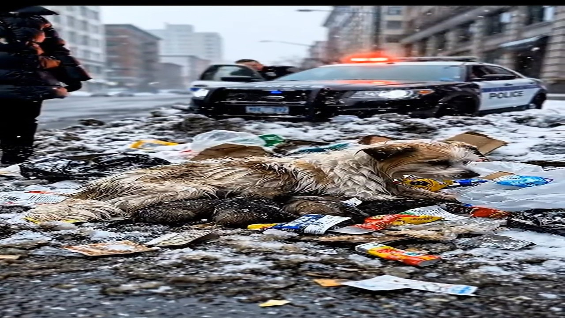 Part 2 Full D0606009_dog her puppies alone in middle of snow on road #DogRescue #RescueDog #SaveDogs #AnimalRescue #RescueStory #DogStory #E